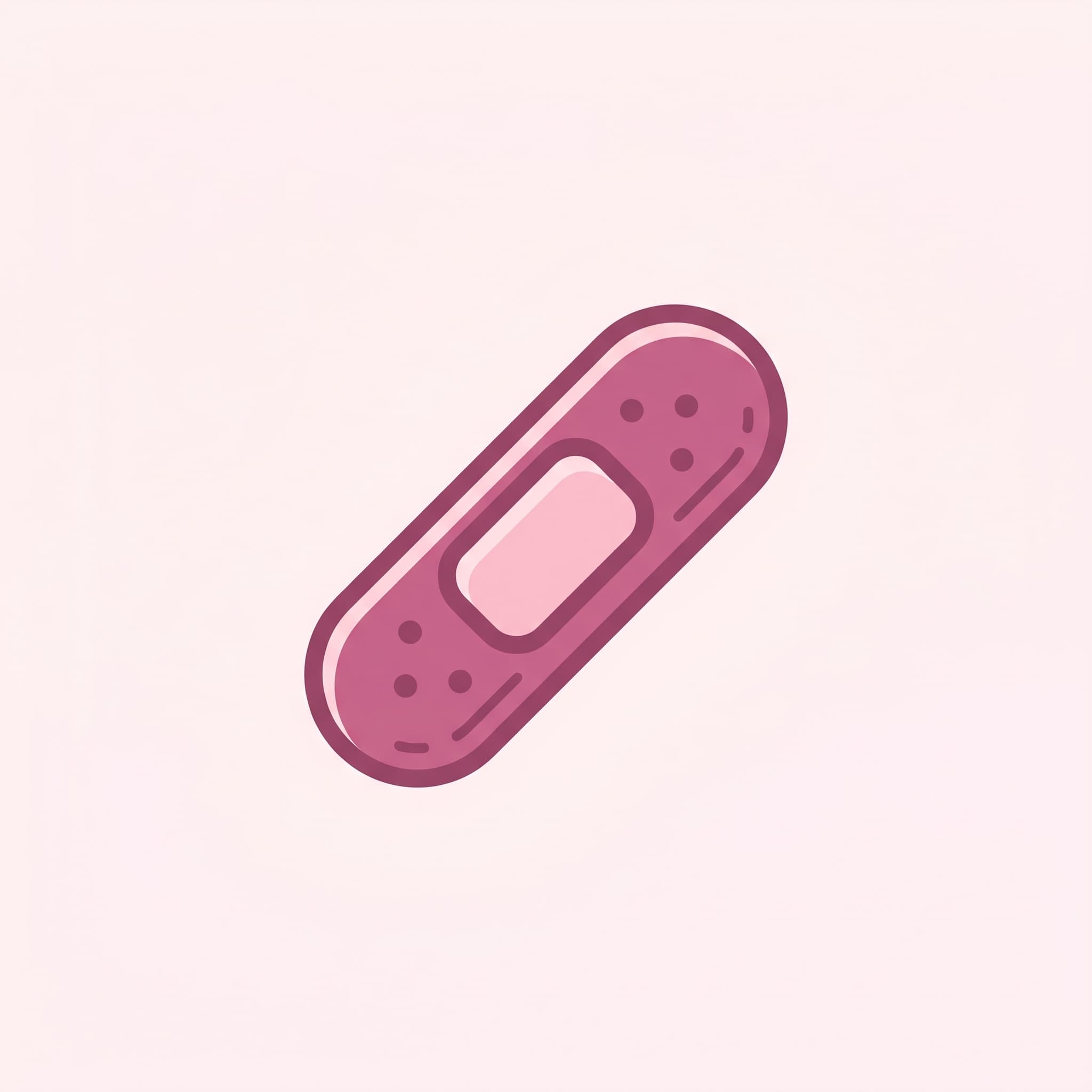 통증 및 멍 발생